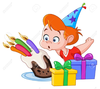 Boy First Birthday Clipart Image