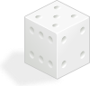 White Dice Clip Art