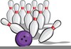 Bowling Pins Clipart Image