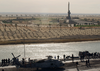 The Nuclear Powered Aircraft Carrier Uss George Washington (cvn 73) And Her Embarked Carrier Air Wing Seven (cvw-7) Transits The Suez Canal. Image