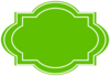 Decorative Label-green Clip Art