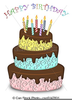 Funny Birthday Cake Clipart Image