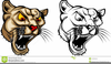 Panther Mascot Clipart Image