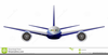 Commercial Aircraft Clipart Image