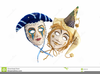 Theatre Masks Clipart Image