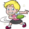 Flying Frisbee Clipart Image