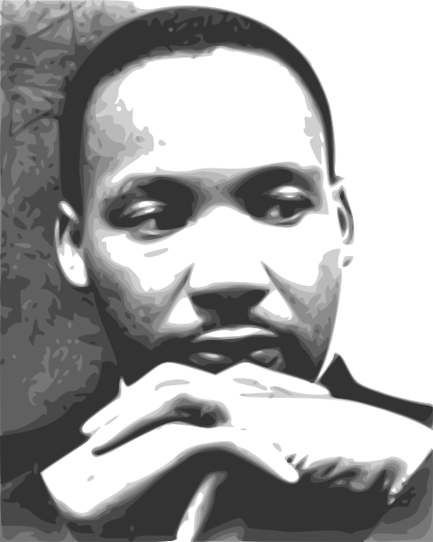 Martin Luther King Jr. clip art - vector clip art online, royalty free ...