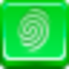 Free Green Button Finger Print Image