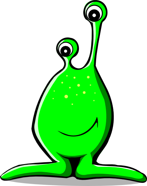 green alien clipart - photo #7