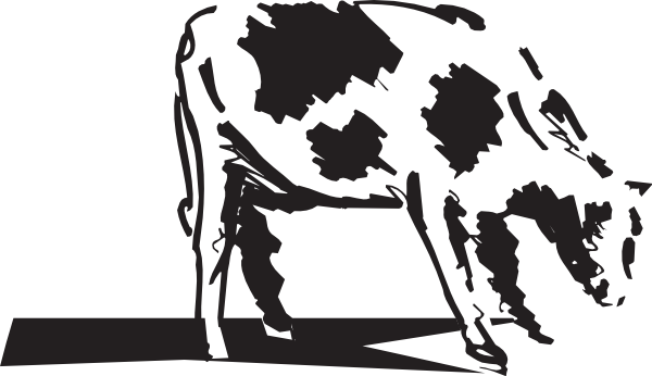 cow grazing clipart - photo #6