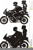 Motorcycle Clipart Black And White Image