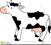 Free Black And White Cow Clipart Image