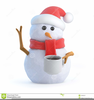 Small Snowman Clipart Image