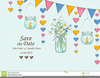 Hanging Mason Jars Clipart Image