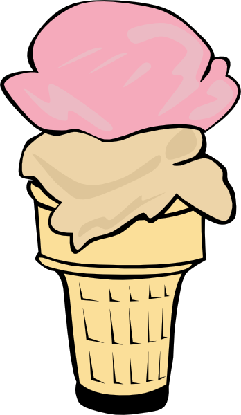 ice cream pictures. Ice Cream Cone (2 Scoop) clip