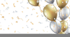 Gold Balloons Clipart Image