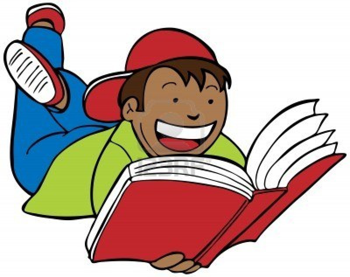 free clipart of a boy reading a book - photo #8