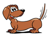 Tail Wagging Clipart Image