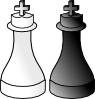 Black And White Kings Clip Art