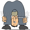 Clipart Of Man Bending Over Image