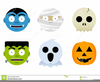 Cute Halloween Ghosts Clipart Image