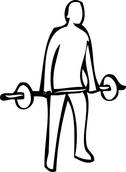 clipart man lifting weights - photo #11