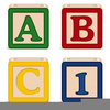 Baby Block Letters Clipart Image