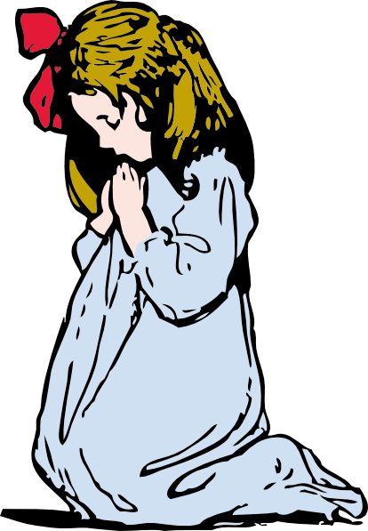 clipart girl praying - photo #1