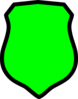 Slightly Rounded Cornered Shield 3 Clip Art