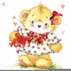 Valentine Bears Clipart Image