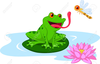 Hopping Frog Clipart Image