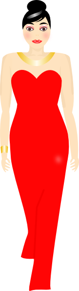 red dress clipart - photo #40