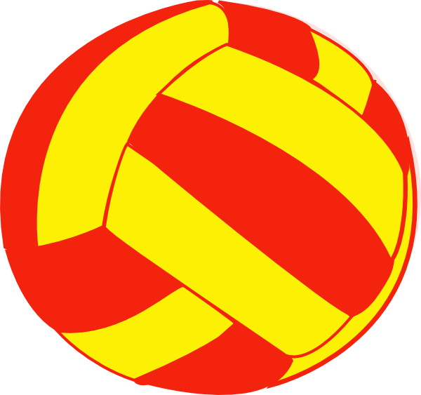 yellow volleyball clipart - photo #3