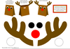 Free Reindeer Footprint Clipart Image