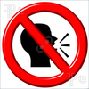 Quiet Talking Clipart Image