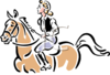 Vintage Equestrian English Style Clip Art Clipart Image Image