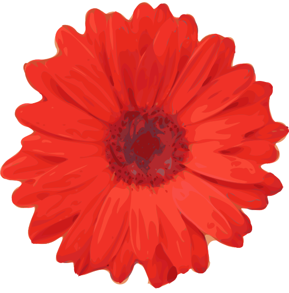 free clip art red flowers - photo #7
