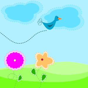 spring clipart painting