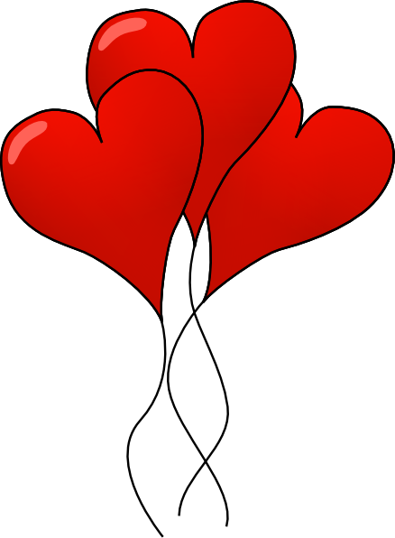 clip art heart love. Heart-ballons clip art