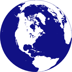 Northern Hemisphere Globe Clip