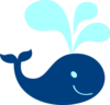 Whale Blue Teal Clip Art