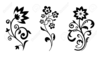 Black And White Rose Clipart Image