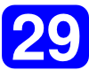 Blue Rounded Rectangle With Number 29 Clip Art