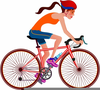 Clipart Bicycles Riders Image