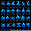 Blue Gas Flame Clipart Image