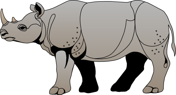 cartoon rhino clip art - photo #43