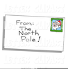 Santa Letters Postmark Clipart Image