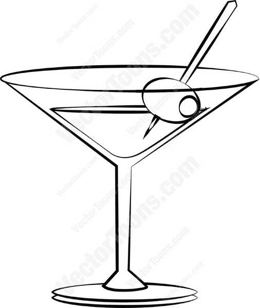 free clipart of martini glasses