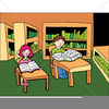Children Studying Clipart Image