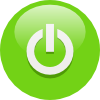 Green Power Button Clip Art
